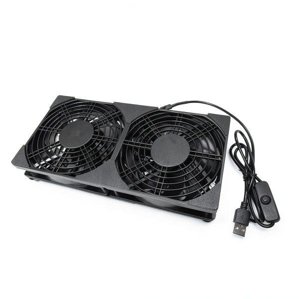 USB Cooling Fan AuyiHomu Dual 1500RPM Low Noise-1