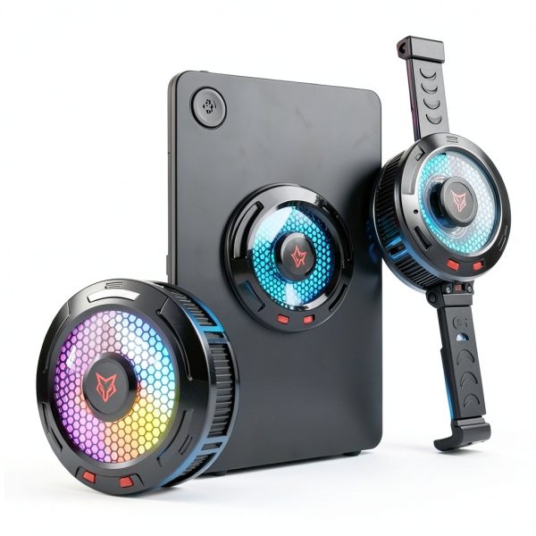 iPad Cooler rinsfox Alloy RGB Cooling Fan X9 Pro-4