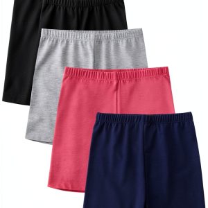 Girls Bike Shorts by BrandName - Soft Polyester Cycling-0