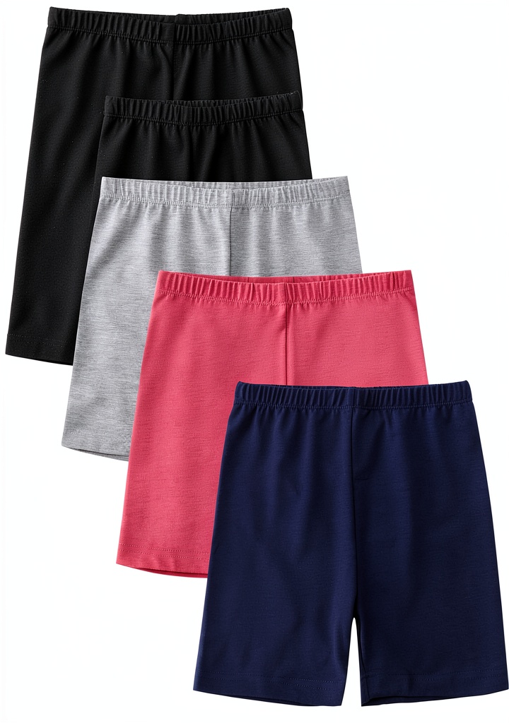Girls bike shorts in different sizes and colors