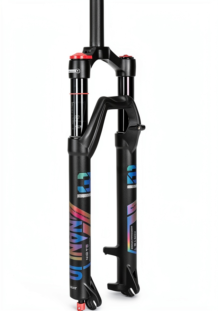 Installing NANLIO Cross Country Bike Suspension Fork Aluminum on a wooden workbench