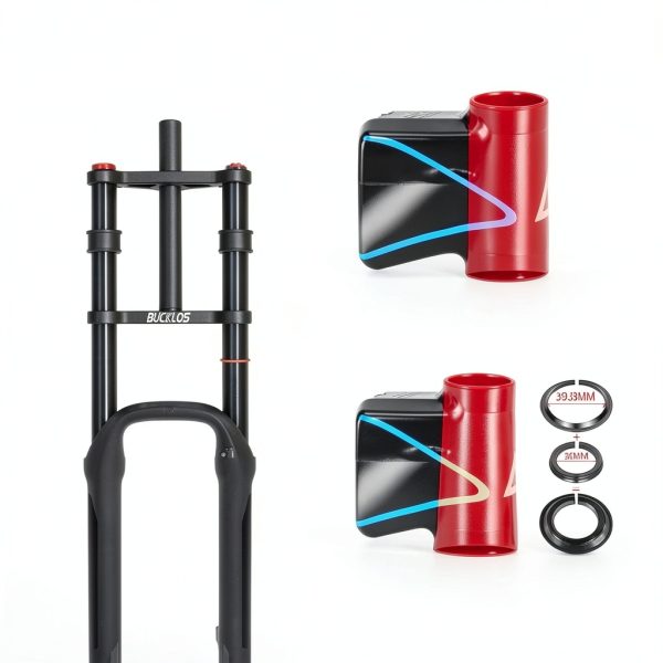 Bucklos 26inch Aluminum Fat Tire MTB Air Suspension Fork-4