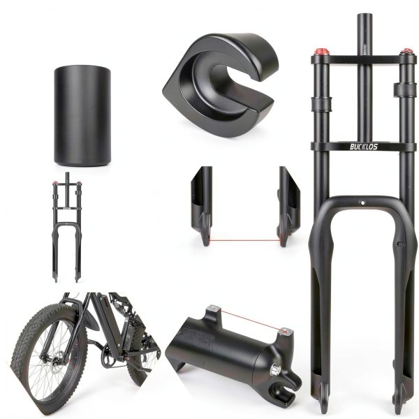 Bucklos 26inch Aluminum Fat Tire MTB Air Suspension Fork-3