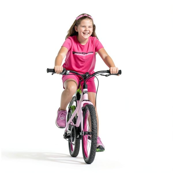 Girls Bike Shorts by BrandName - Soft Polyester Cycling-4