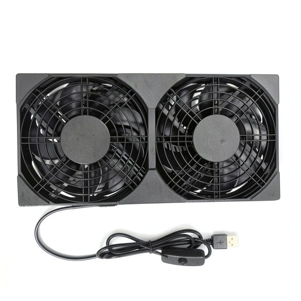 USB Cooling Fan AuyiHomu Dual 1500RPM Low Noise-0