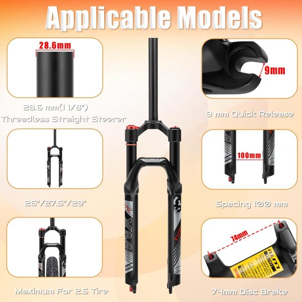 Bucklos Air Suspension Fork for Mountain Bikes-1