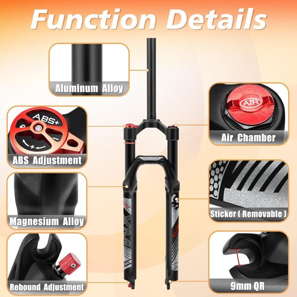 Bucklos Air Suspension Fork for Mountain Bikes-5