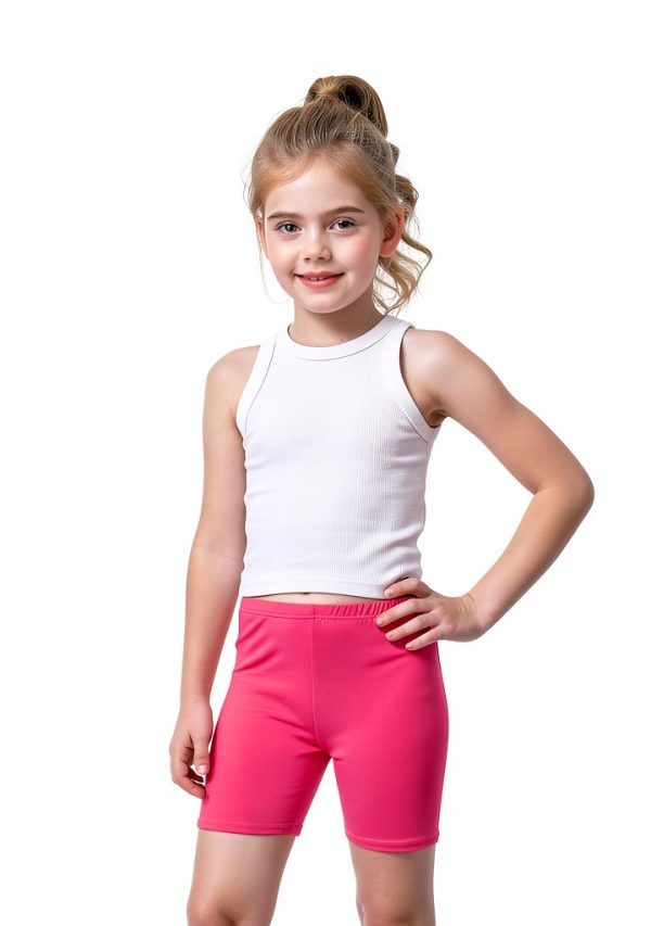 Resinta Girls Bike Shorts Breathable Elastic Waist-3