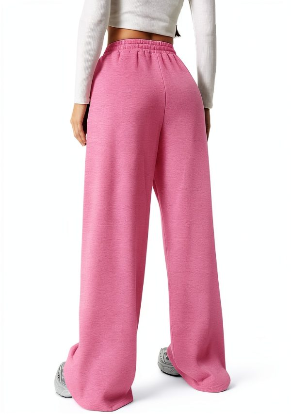 Wide Leg Sweatpants Girls Soft Cotton Jogger Pants-2