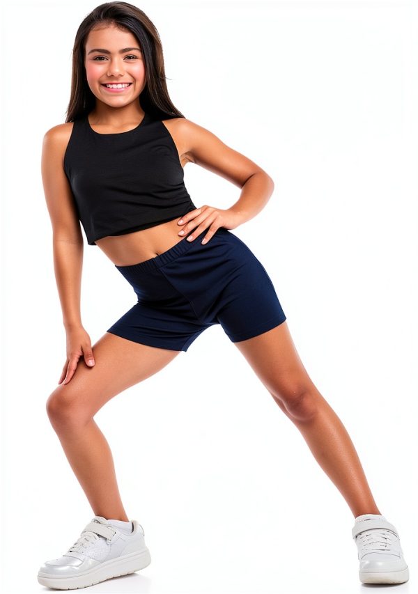 Girls Biker Shorts KiddieFit Cotton Stretch-2