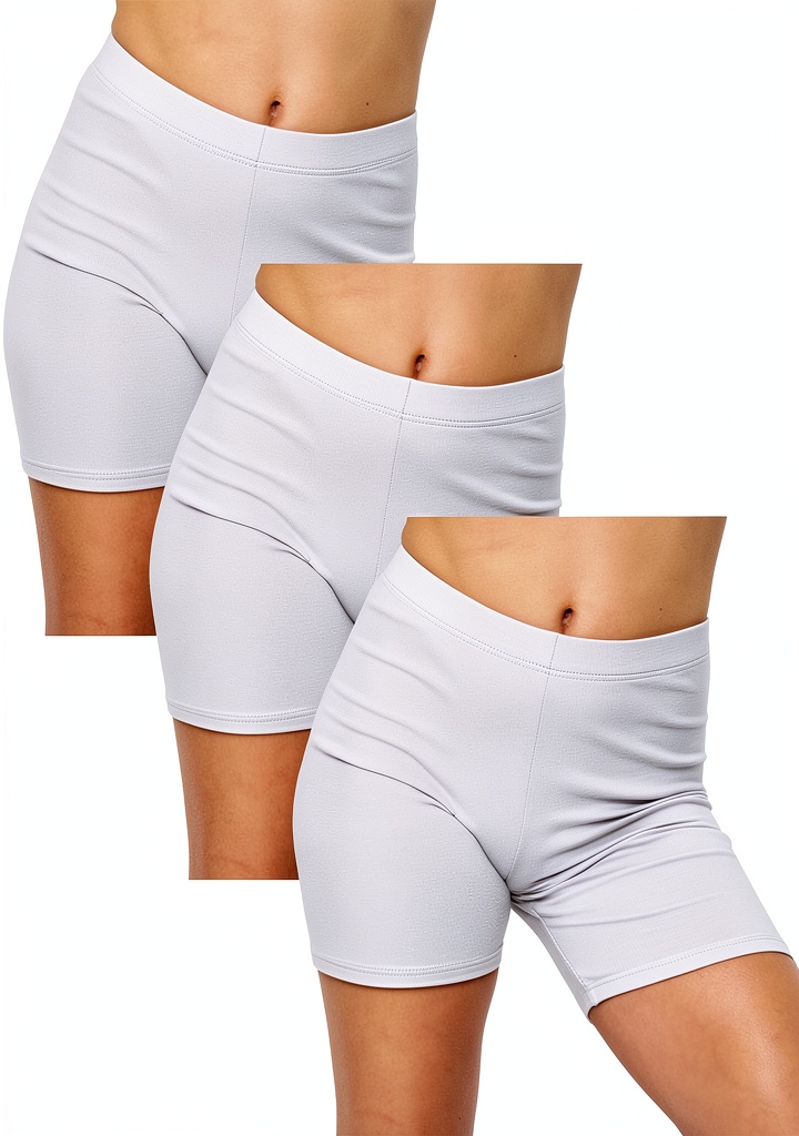 Girl wearing Pavo biker shorts while cycling