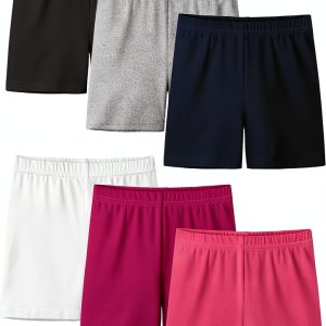 Resinta Girls Bike Shorts Breathable Elastic Waist-0