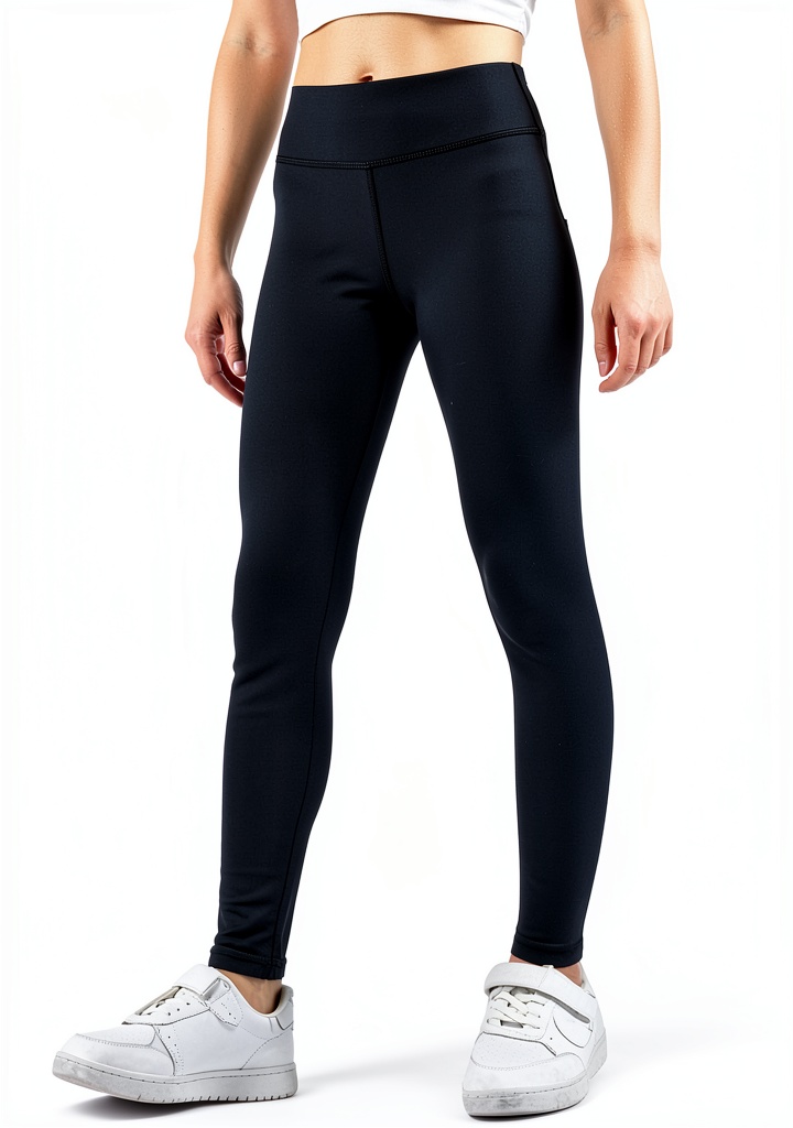 Girls Cycling Leggings KidFit High Waist being displayed on a child's bedroom shelf