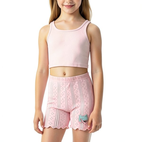 Girls Bike Shorts KidStyle Cotton Multi-Color Pack-1