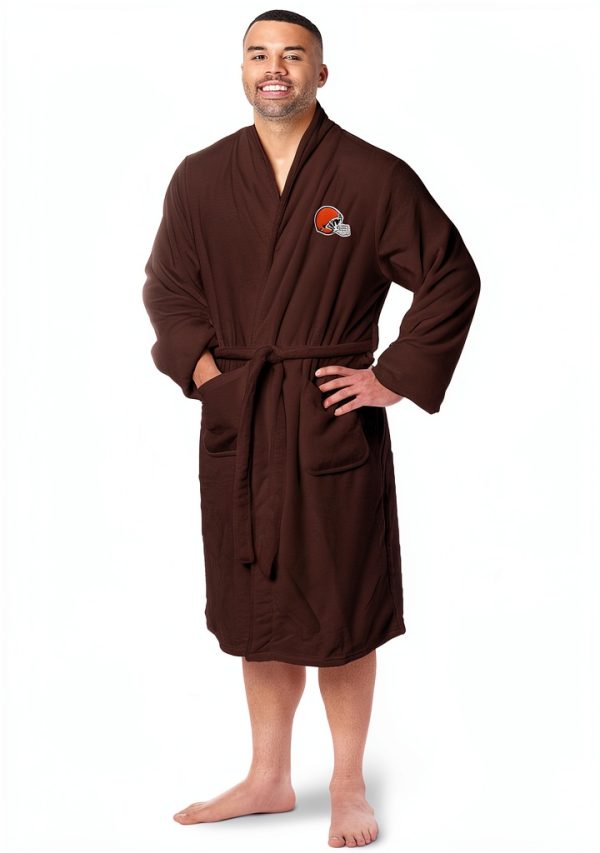 Cleveland Browns Bathrobe by Northwest Group Model 349 Silk Touch-0