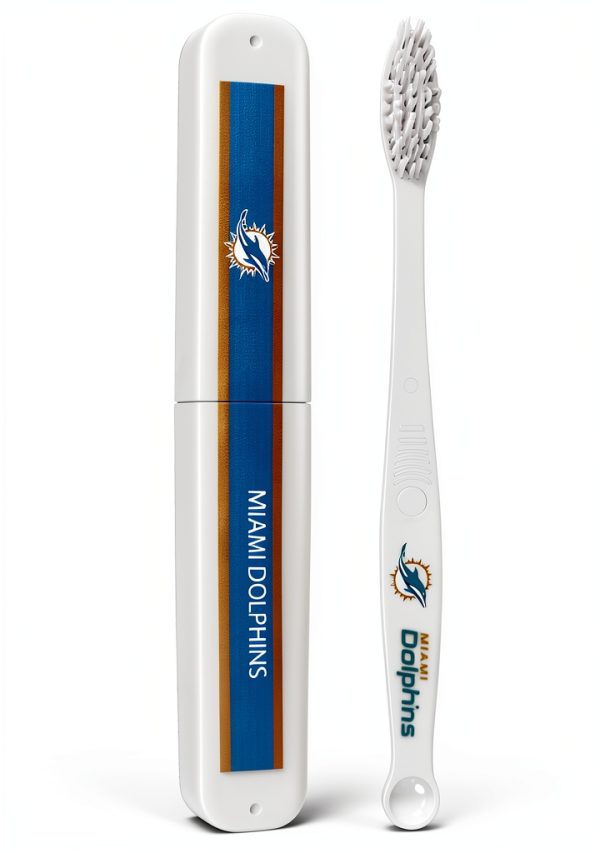 NFL Toothbrush with Soft Bristles and Rubber Gum Massagers by Siskiyou-0