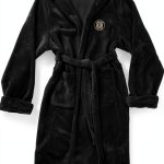 Boston Bruins Bathrobe One Size Unisex Adult Hooded Robe by Northwest-0