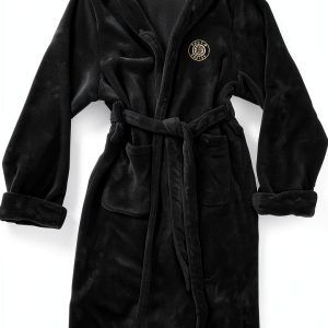 Boston Bruins Bathrobe One Size Unisex Adult Hooded Robe by Northwest-0