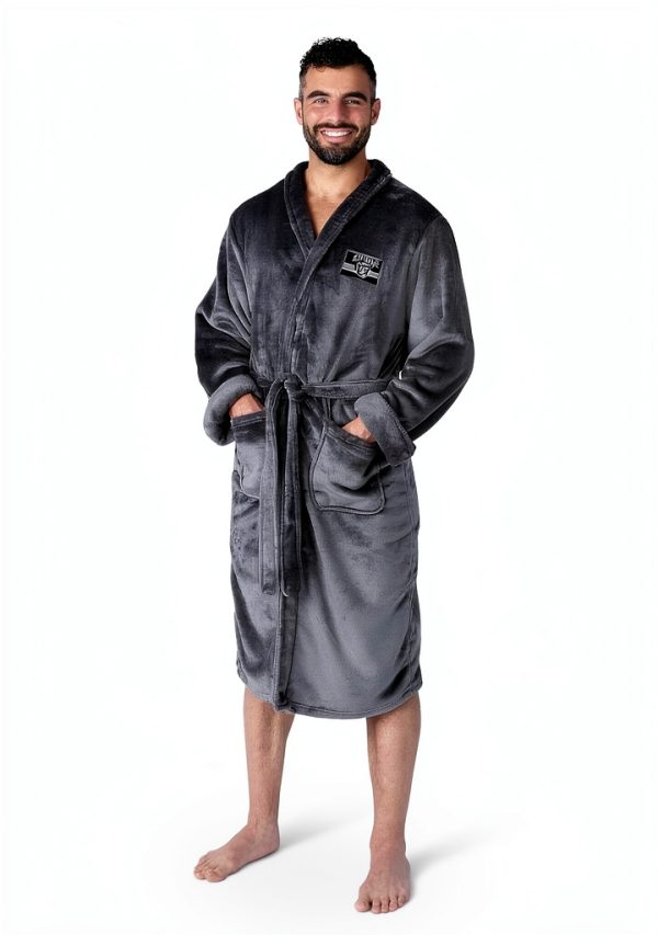 Silk Touch Bath Robe by Northwest XL with Sports Embroidery-4