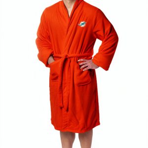 Miami Dolphins Bathrobe Northwest Group Silk Touch Unisex Size S/M-0