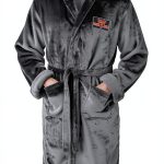 Silk Touch Bath Robe by Northwest Unisex Embroidered Sports Design-0