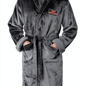 Silk Touch Bath Robe by Northwest Unisex Embroidered Sports Design-0