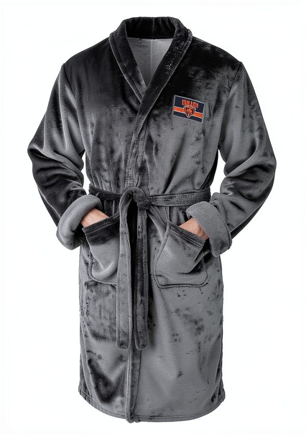 Silk Touch Bath Robe by Northwest Unisex Embroidered Sports Design-0