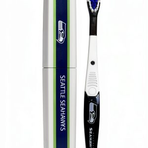 NFL Toothbrush with Team Case Soft Bristles Gum Massagers FTBR155TBC-0