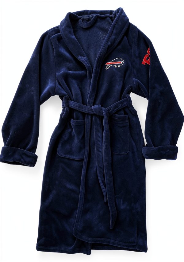 NFL Fan Bathrobe The Northwest Group – Silk Tie Belt, Embroidered Logo-1