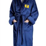 Silk Touch Bath Robe by Northwest Royal Blue Small Medium-0