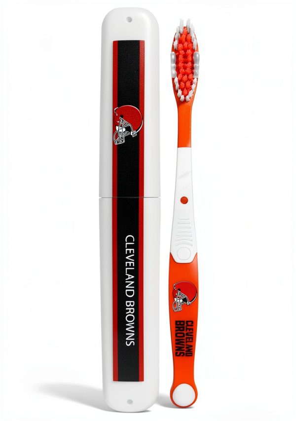 NFL Toothbrush with Soft Bristles & Rubber Gum Massagers Siskiyou-0
