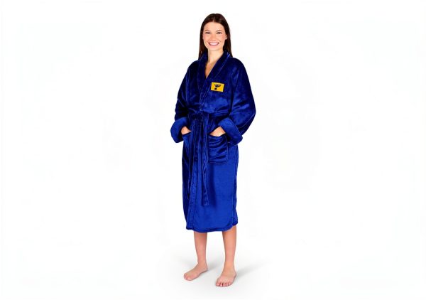 Silk Touch Bath Robe by Northwest Royal Blue Small Medium-4