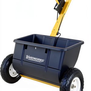 At Home 75 lb Drop Spreader 10,000 sq ft Capacity Steel Flow Control-0