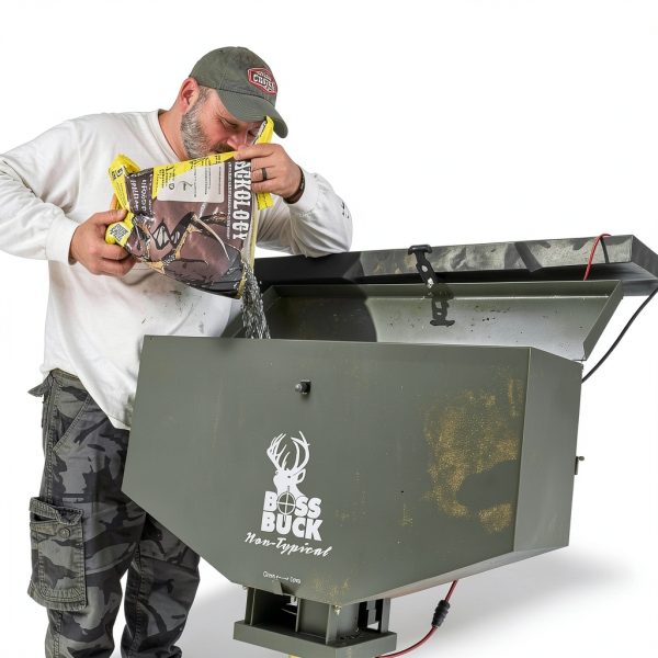 ATV Seeder Spreader by Boss Buck 80 lb Capacity Green Spreaders-7