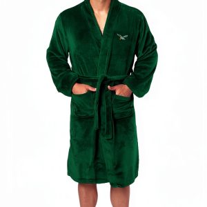 Northwest NFL Philadelphia Eagles Bathrobe Silk Touch Unisex Green L-0