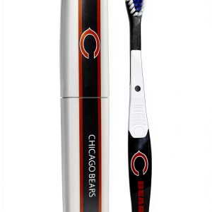 Siskiyou Sports NFL Chicago Bears Unisex Travel Set Toothbrush and Travel Case, White, One Size-0