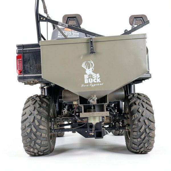 ATV Seeder Spreader by Boss Buck 80 lb Capacity Green Spreaders-4