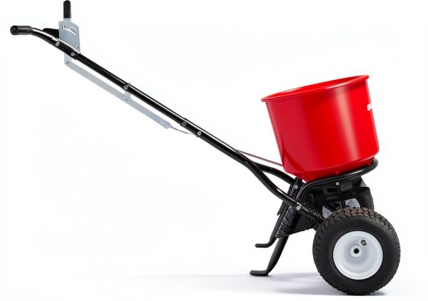 EarthWay 2600A-PLUS Fertilizer Spreader 40lb Red with Pneumatic Tires-2