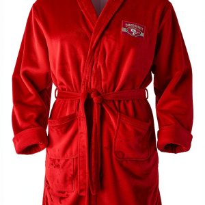 Northwest NFL 49ers Silk Touch Bath Robe Large XL Red-0