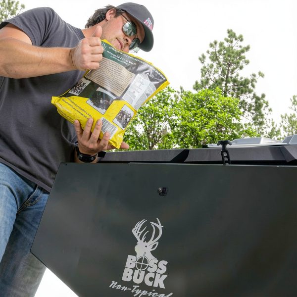 ATV Seeder Spreader by Boss Buck 80 lb Capacity Green Spreaders-8