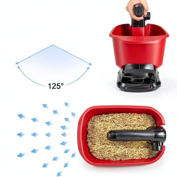 Salt Spreader Philophca MQ PS05 3.7L for Grass Seed & Rock Salt-4