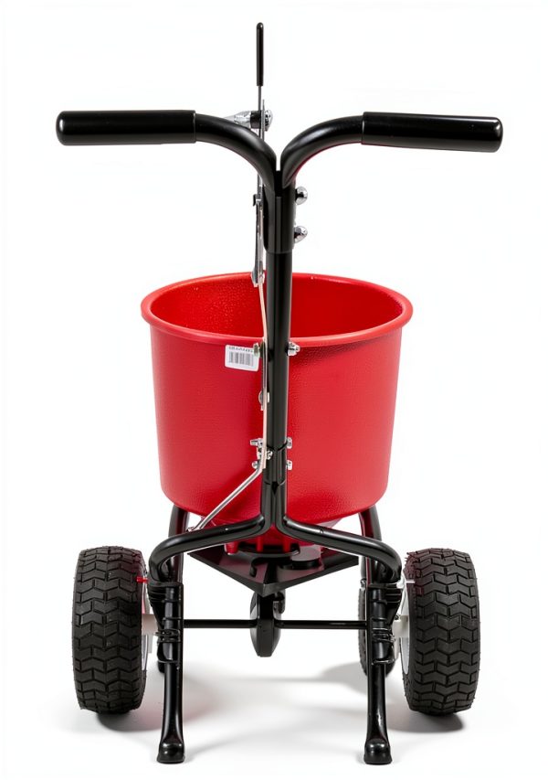 EarthWay 2600A-PLUS Fertilizer Spreader 40lb Red with Pneumatic Tires-3