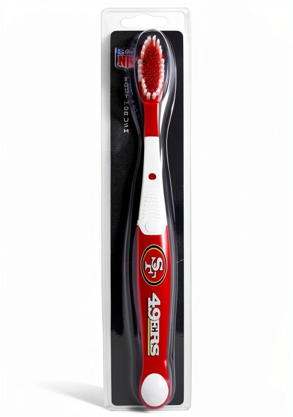 NFL Siskiyou Sports Fan Shop San Francisco 49ers MVP Toothbrush One Size Team Color-2