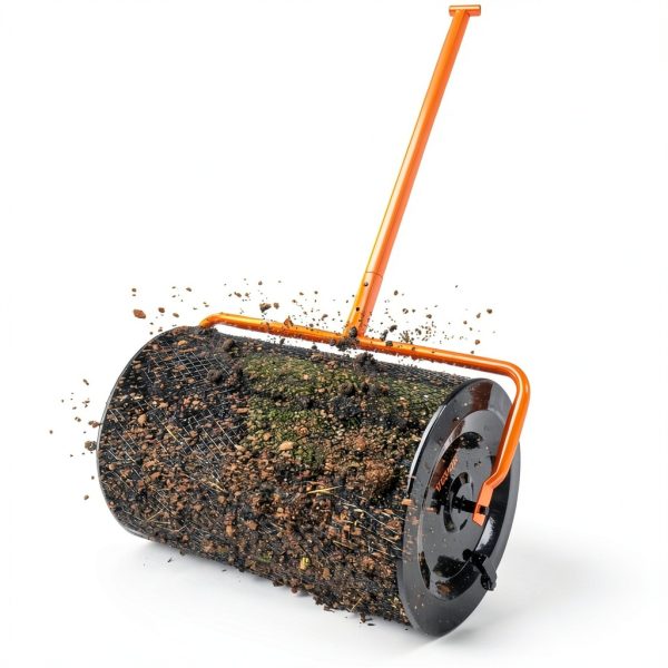 VEVOR Compost Spreader 24" Wide Lawn Spreaders with Adjustable Handle-1