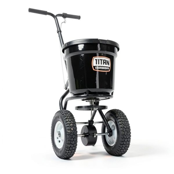 Titan Attachments 50 lb Broadcast Spreader for Fertilizer & Ice Melt-5