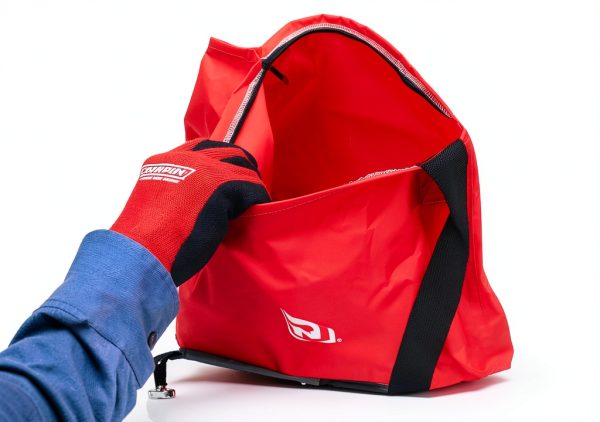 Chapin 84700A 25-Pound Professional Handheld Bag Seed spreader with Waterproof Bag, Enclosed Gears, Rear Baffle, Adjustable Shoulder Strap and Multiple Spread Options, Red-3