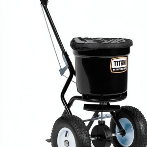 Titan Attachments 50 lb Broadcast Spreader for Fertilizer & Ice Melt-0