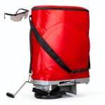 Handheld Seed Spreader Walensee 25lb Bag Flow Control Enclosed Gears-0