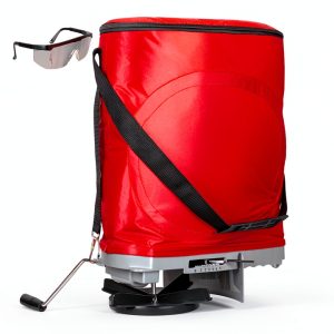 Handheld Seed Spreader Walensee 25lb Bag Flow Control Enclosed Gears-0