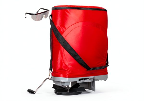 Handheld Seed Spreader Walensee 25lb Bag Flow Control Enclosed Gears-0